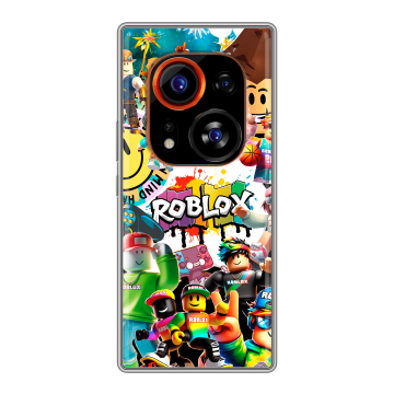Силиконовый чехол на Tecno Phantom X2 Pro с принтом Roblox Роблокс Силиконовый чехол на Tecno Phantom X2 Pro с принтом Roblox Роблокс