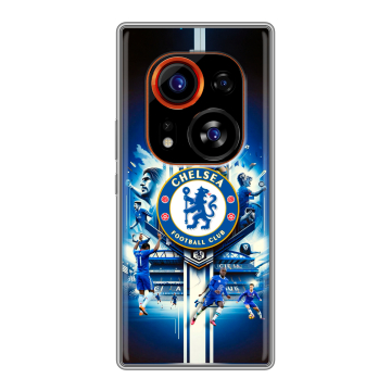 Силиконовый чехол на Tecno Phantom X2 Pro с принтом Chelsea Челси