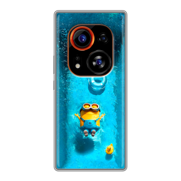Силиконовый чехол на Tecno Phantom X2 Pro с принтом Миньоны Силиконовый чехол на Tecno Phantom X2 Pro с принтом Миньоны