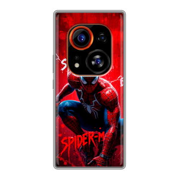 Силиконовый чехол на Tecno Phantom X2 Pro с принтом Spiderman Человек паук Силиконовый чехол на Tecno Phantom X2 Pro с принтом Spiderman Человек паук