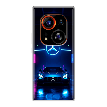 Силиконовый чехол на Tecno Phantom X2 Pro с принтом Mercedes Мерседес