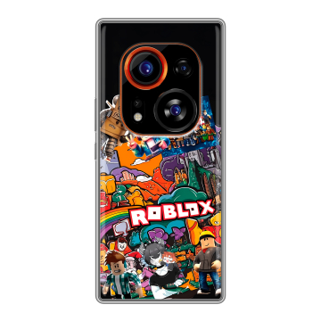 Силиконовый чехол на Tecno Phantom X2 Pro с принтом Roblox Роблокс Силиконовый чехол на Tecno Phantom X2 Pro с принтом Roblox Роблокс