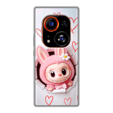 Силиконовый чехол на Tecno Phantom X2 Pro с принтом Labubu Лабубу Силиконовый чехол на Tecno Phantom X2 Pro с принтом Labubu Лабубу