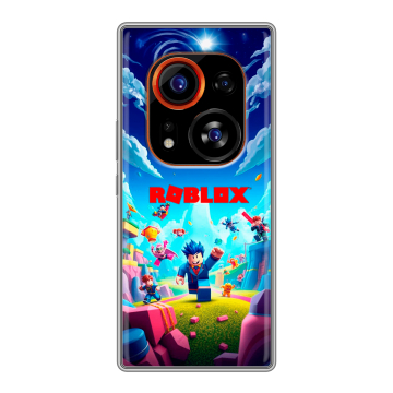 Силиконовый чехол на Tecno Phantom X2 Pro с принтом Roblox Роблокс Силиконовый чехол на Tecno Phantom X2 Pro с принтом Roblox Роблокс