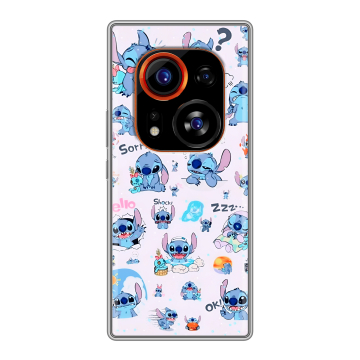 Силиконовый чехол на Tecno Phantom X2 Pro с принтом Лило и Стич Силиконовый чехол на Tecno Phantom X2 Pro с принтом Лило и Стич