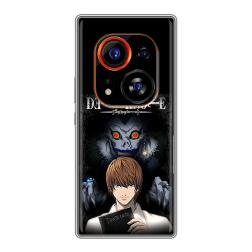 Силиконовый чехол на Tecno Phantom X2 Pro с принтом Death note Тетрадь смерти