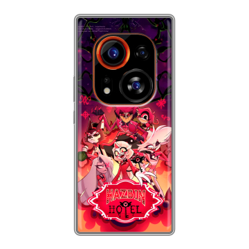 Силиконовый чехол на Tecno Phantom X2 Pro с принтом Hazbin Hotel Отель Хазбин Силиконовый чехол на Tecno Phantom X2 Pro с принтом Hazbin Hotel Отель Хазбин