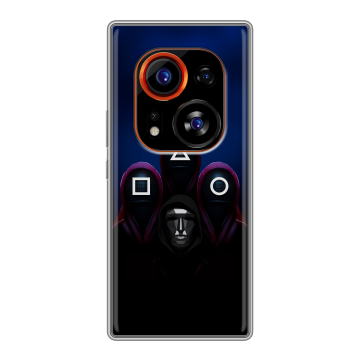 Силиконовый чехол на Tecno Phantom X2 Pro с принтом Игра Кальмара