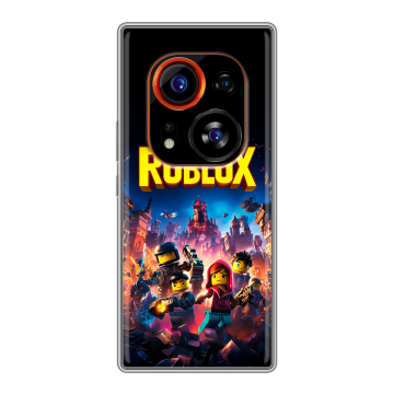 Силиконовый чехол на Tecno Phantom X2 Pro с принтом Roblox Роблокс Силиконовый чехол на Tecno Phantom X2 Pro с принтом Roblox Роблокс
