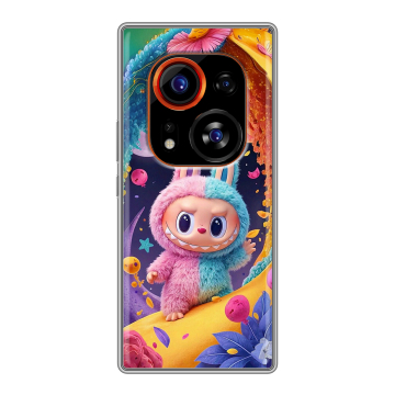 Силиконовый чехол на Tecno Phantom X2 Pro с принтом Labubu Лабубу Силиконовый чехол на Tecno Phantom X2 Pro с принтом Labubu Лабубу