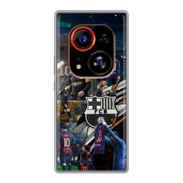 Силиконовый чехол на Tecno Phantom X2 Pro с принтом Messi Barcelona Силиконовый чехол на Tecno Phantom X2 Pro с принтом Messi Barcelona