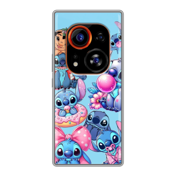 Силиконовый чехол на Tecno Phantom X2 Pro с принтом Лило и Стич Силиконовый чехол на Tecno Phantom X2 Pro с принтом Лило и Стич