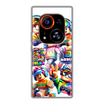 Силиконовый чехол на Tecno Phantom X2 Pro с принтом Roblox Роблокс Силиконовый чехол на Tecno Phantom X2 Pro с принтом Roblox Роблокс
