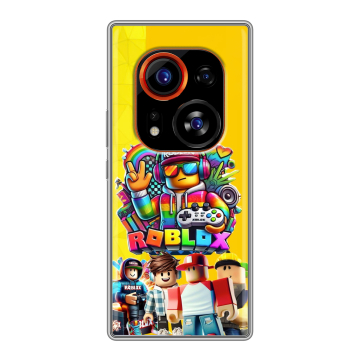 Силиконовый чехол на Tecno Phantom X2 Pro с принтом Roblox Роблокс Силиконовый чехол на Tecno Phantom X2 Pro с принтом Roblox Роблокс