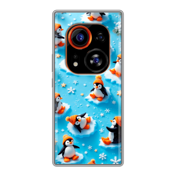 Силиконовый чехол на Tecno Phantom X2 Pro с принтом Новый год