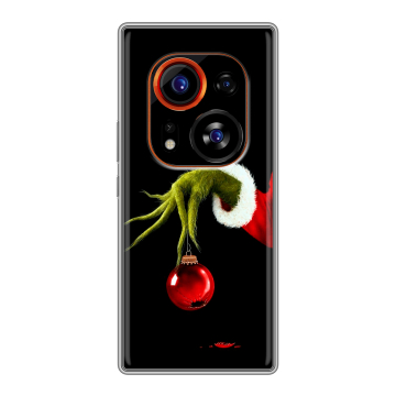 Силиконовый чехол на Tecno Phantom X2 Pro с принтом Новый год Гринч