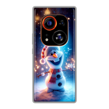 Силиконовый чехол на Tecno Phantom X2 Pro с принтом Новый год