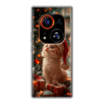 Силиконовый чехол на Tecno Phantom X2 Pro с принтом Новый год