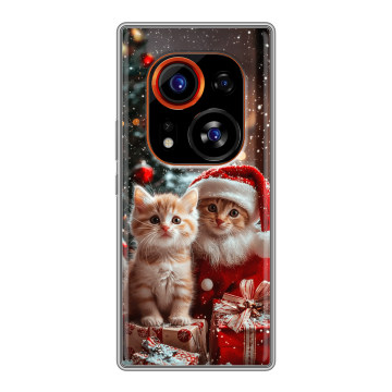 Силиконовый чехол на Tecno Phantom X2 Pro с принтом Новый год