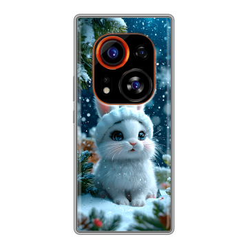 Силиконовый чехол на Tecno Phantom X2 Pro с принтом Новый год