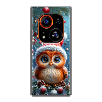 Силиконовый чехол на Tecno Phantom X2 Pro с принтом Новый год