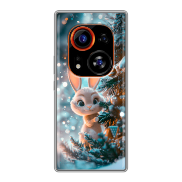 Силиконовый чехол на Tecno Phantom X2 Pro с принтом Новый год