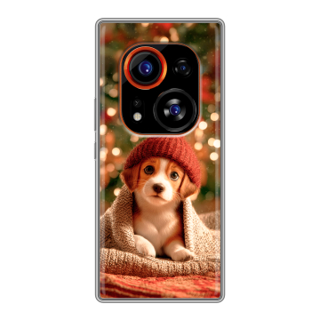 Силиконовый чехол на Tecno Phantom X2 Pro с принтом Новый год