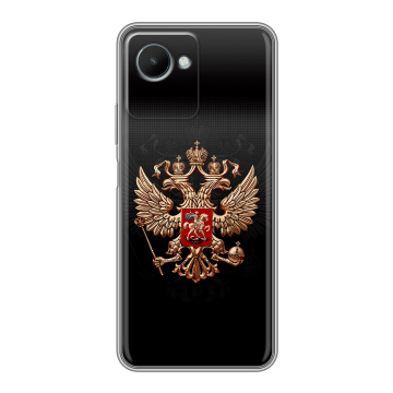 Силиконовый чехол на Realme C30s с принтом Герб России
