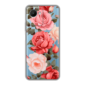 Силиконовый чехол на Realme C30s с принтом Розы Силиконовый чехол на Realme C30s с принтом Розы