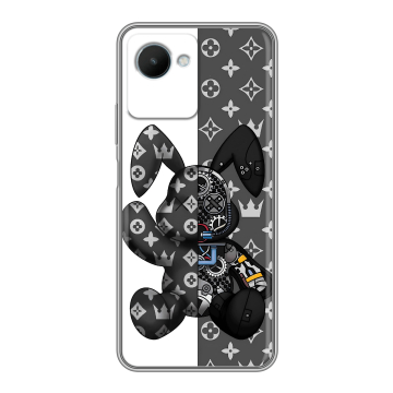 Силиконовый чехол на Realme C30s с принтом Луи робот