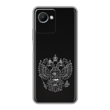 Силиконовый чехол на Realme C30s с принтом Герб России