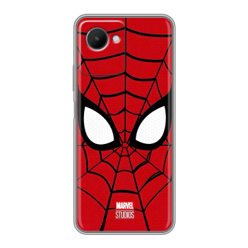 Силиконовый чехол на Realme C30s с принтом человек паук spiderman Силиконовый чехол на Realme C30s с принтом человек паук spiderman