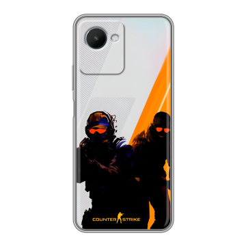 Силиконовый чехол на Realme C30s с принтом Контер страйк Counter strike Силиконовый чехол на Realme C30s с принтом Контер страйк Counter strike