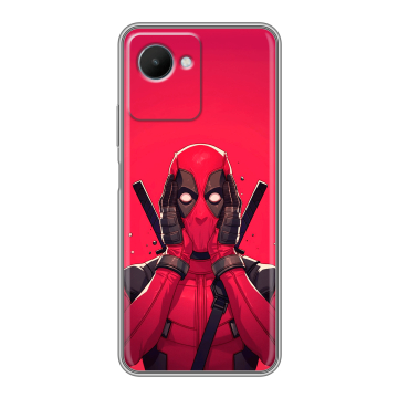 Силиконовый чехол на Realme C30s с принтом Дедпул Deadpool Силиконовый чехол на Realme C30s с принтом Дедпул Deadpool