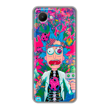 Силиконовый чехол на Realme C30s с принтом Рик и Морти Rick Morty