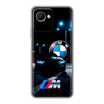 Силиконовый чехол на Realme C30s с принтом БМВ BMW Силиконовый чехол на Realme C30s с принтом БМВ BMW