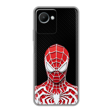 Силиконовый чехол на Realme C30s с принтом человек паук spiderman Силиконовый чехол на Realme C30s с принтом человек паук spiderman