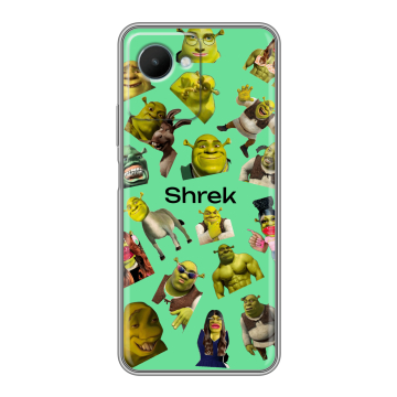 Силиконовый чехол на Realme C30s с принтом Шрек Shrek Силиконовый чехол на Realme C30s с принтом Шрек Shrek