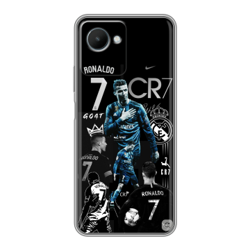 Силиконовый чехол на Realme C30s с принтом Реал Роналдо