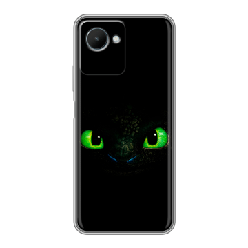Силиконовый чехол на Realme C30s с принтом Как приручить дракона