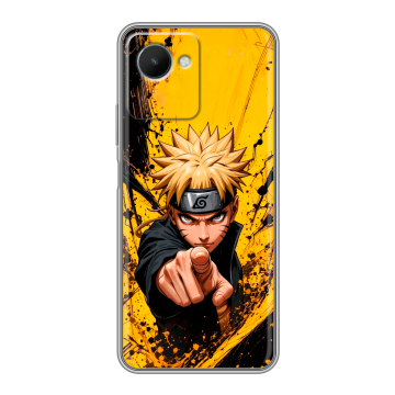 Силиконовый чехол на Realme C30s с принтом Naruto Наруто