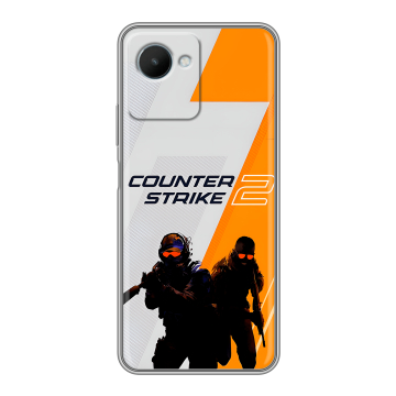 Силиконовый чехол на Realme C30s с принтом Counter Strike
