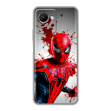 Силиконовый чехол на Realme C30s с принтом Spiderman Человек паук Силиконовый чехол на Realme C30s с принтом Spiderman Человек паук