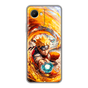 Силиконовый чехол на Realme C30s с принтом Аниме Наруто Naruto