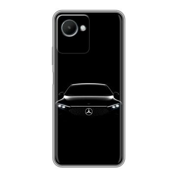 Силиконовый чехол на Realme C30s с принтом Mercedes Мерседес