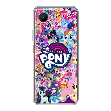 Силиконовый чехол на Realme C30s с принтом My little pony Дружба чудо