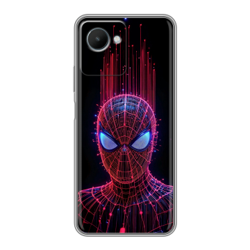 Силиконовый чехол на Realme C30s с принтом Spiderman Человек паук