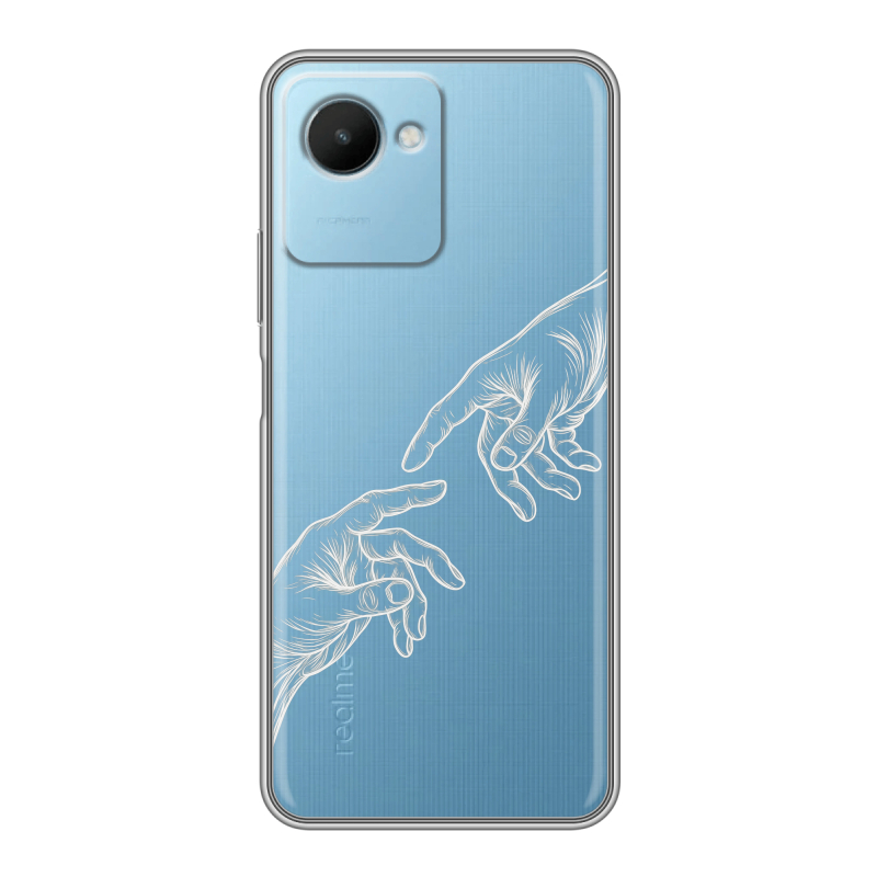 Силиконовый чехол на Realme C30s с принтом Сотворение мира Силиконовый чехол на Realme C30s с принтом Сотворение мира