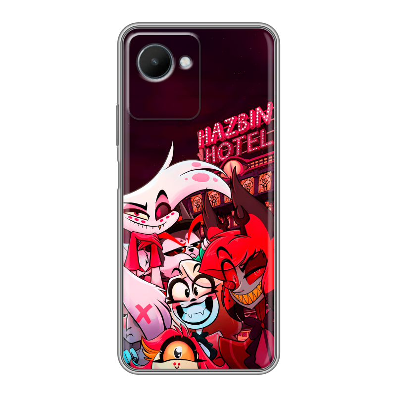 Силиконовый чехол на Realme C30s с принтом Hazbin Hotel Отель Хазбин Силиконовый чехол на Realme C30s с принтом Hazbin Hotel Отель Хазбин