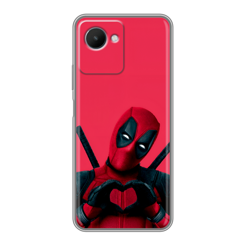 Силиконовый чехол на Realme C30s с принтом Дедпул Deadpool Силиконовый чехол на Realme C30s с принтом Дедпул Deadpool